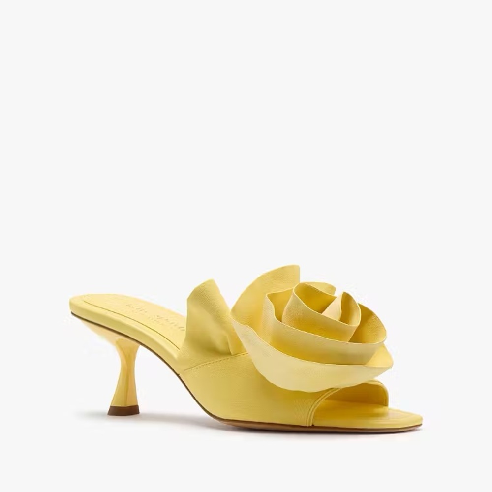 kate spade Yellow Floral Rosette Mule Sandal